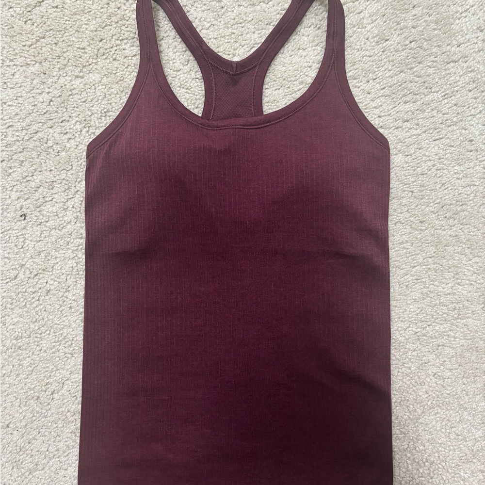 Lululemon Athletica Maroon Tank Top